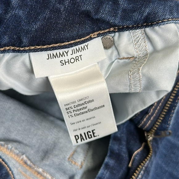 Paige Jimmy Jimmy Short Denim Jean Shorts Womens Size 27 - Picture 6 of 10